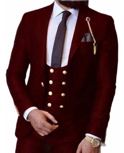 Traje De Hombre Clasico Italiano De Boda Personalizada