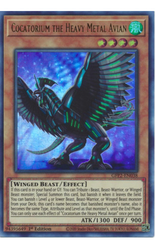 Tarjeta Yugioh Cocatorium The Heavy Metal Avia Gfp2-en038 Ur