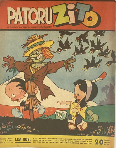 Patoruzito Nº 69 Semanario Historietas Grande Ene 1947 Cl02