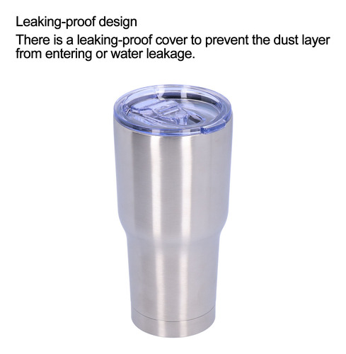 Vaso De Vacío De 2 Capas Con Tapa De 30 Oz De Acero Inoxidab