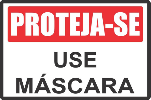 3 Placas Sinalização Advertencia E Prevenção Use Mascara