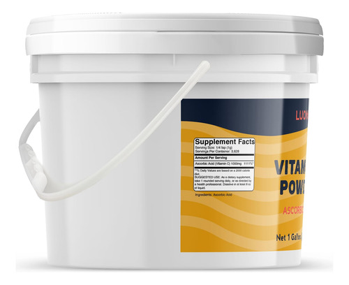 Luonix Polvo Vitamina C Ácido Ascórbico 1 Galón
