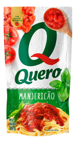 Molho De Tomate Manjericão Sachê 300g Quero