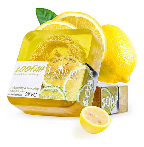 Jabón De Aceite Esencial X, Lufa Y Limón, Limpiador Marino,