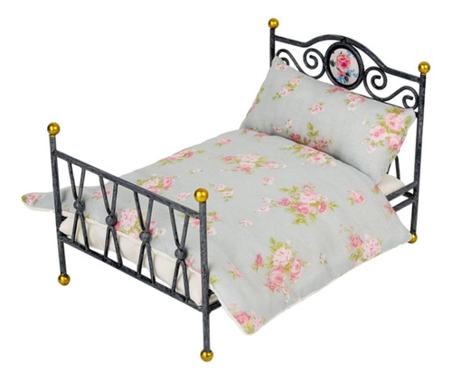 Modelo De Cama De Casa De Muñecas 1:6, Muebles De D