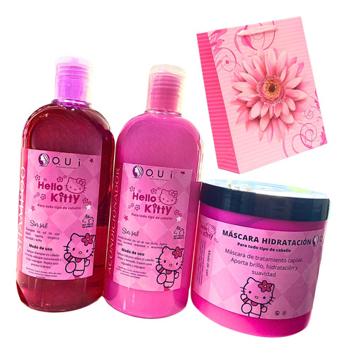 Tripack Shampoo + Acondicionador + Máscara - Oui Hello Kitty