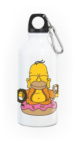 Homero Simpson Buda Termo Botilito Botella Aluminio 