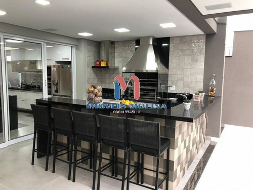 Imagem 5 de 15 de Amplo Sobrado B. Cerâmica 400m² - 4 Suítes E 4 Vagas Condomínio Fechado - 93798