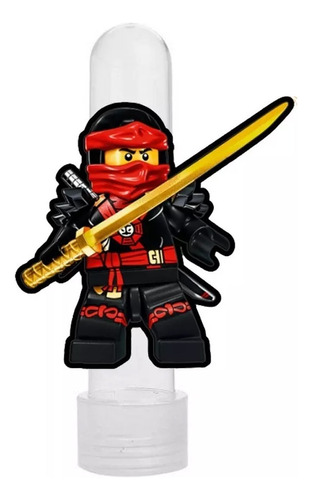 Tubete Personalizado Ninjago 10 Unid. Mod. Vdavd