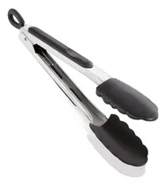 Comprar Set 3 Pinza Gastronomica 21\u002F26\u002F29 Cocina Punta Silicona Color Negro