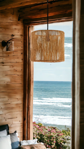 Pendente Luminária Decoração Rustico Retro Estilo Praiano