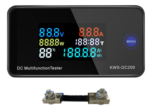 Voltímetro Amperímetro Para Dc 0-200 V Kws Power Energy Mete