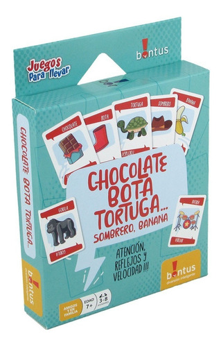 Chocolate Bota Tortuga Sombrero Banana-juego De Mesa-bontus 