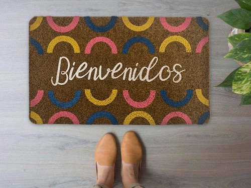 Imagen 1 de 3 de Tapetes Decorativos De Entrada 2 Piezas 35x55 Cm