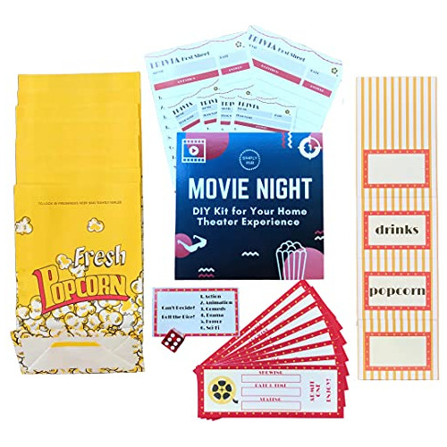 Deluxe Movie Night D??cor Diy Kit - Decoraciones De Pue...