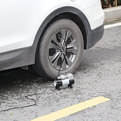 Compresor De Aire Neumaticos Portátil Con Luz De Led 12 V