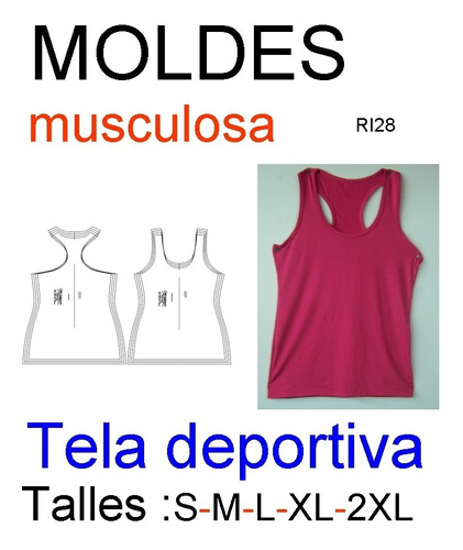 Molderia Textil Musculosa Deportiva  Mujer