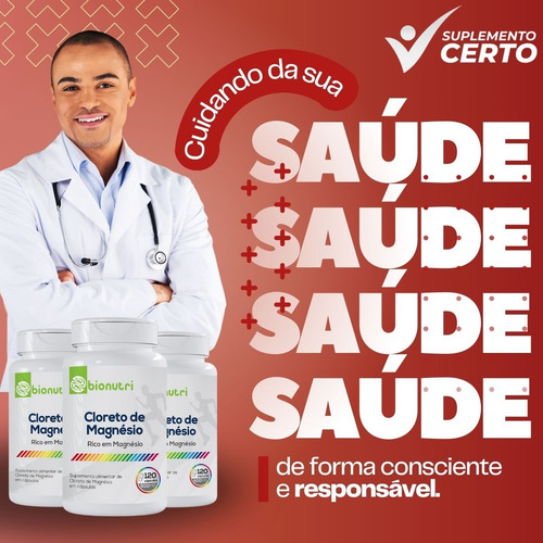 Cloreto De Magnésio 120 Capsulas - Bionutri