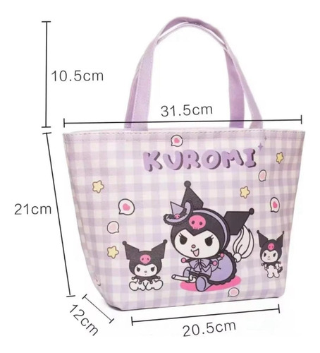 Lunchera Vianda Térmica Kuromi Melody Cinnamonrol Hellokitty Varios