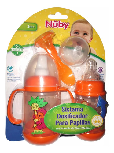 Sistema Dosificador De Papillas Con Mamila De Flujo Medio