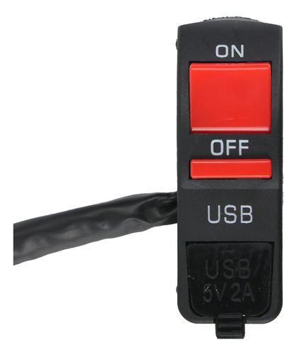 Switch Interruptor Apagador C/ Usb Para Motos