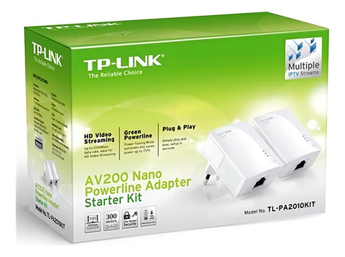 Tp-link Tl-pa2010 Kit Powerline Ethernet 200mbps