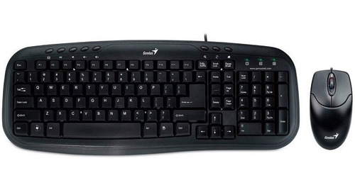 Imagen 2 de 3 de Teclado + Mouse Genius Smart Km-200 Usb Blk