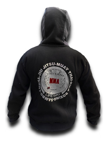 Buzo Campera Hoodie Umma Mma Kick Boxeo Universomma Logo