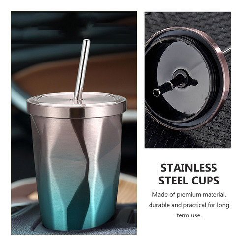 Tazas De Café Portátiles De Acero Inoxidable, 2 Unidades