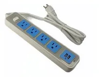 Comprar Regleta Electrica Multitoma 4 Enchufes Y 2usb