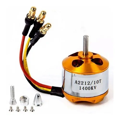 Motor Brushless Sin Escobillas A2212 1400kv Para Avion Drone