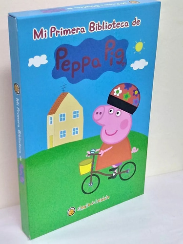 Peppa Pig - Mi Primera Biblioteca 8 Libros+ Pizarra+cd+ Caja