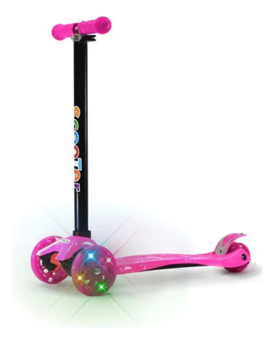 Monopatín 3 Ruedas Infantil Color Rosa