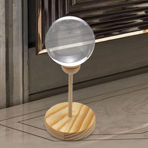 Suporte De Bola De Cristal Base De Madeira, Suporte 11,5cm A
