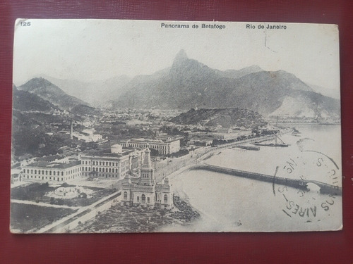 Brasil Postal 1913 Río De Janeiro Panoram De Botafogo A Bsas