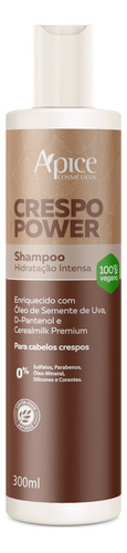 Kit Crespo Power Shampoo, Condicionador Ápice Cosméticos