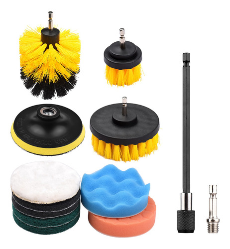 Brush Kit Glass Scouring Pads Cleaning Drill Clean Cleaning