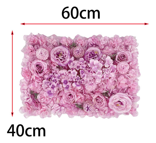 Painel De Flores Artificiais Diy Cenário De Flores Rosas