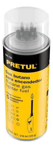 Lata De Gas Para Recargar Encendedores Sopletes 125g