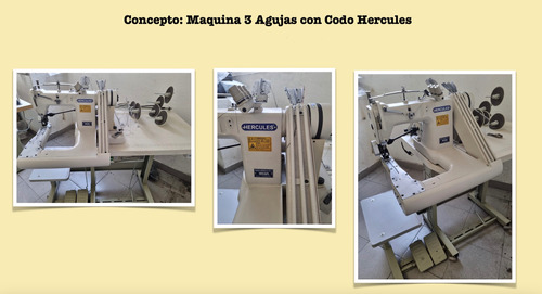 Maquina De Coser Hercules De 3 Agujas Con Codo