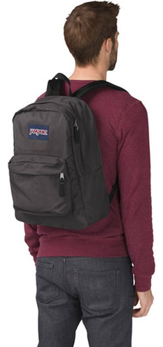 Mochila Superbreak Forge Gray Jansport Js00t5016xd Color Gris oscuro Diseño de la tela Liso