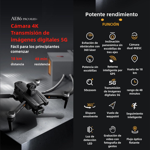 High-end Grade Ae86 Drone 18km Gps Controlador Avanzado