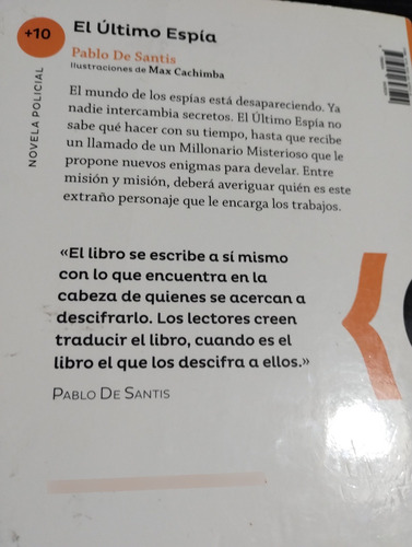 El Ultimo Espia. De Santis, Pablo. Loqueleo. Olivos (Usado)