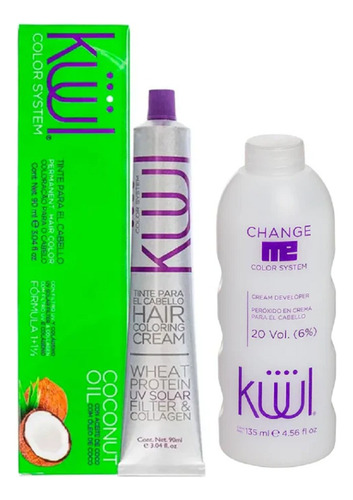 Küül Tinte Negro Violeta Con Aceite De Coco 90ml