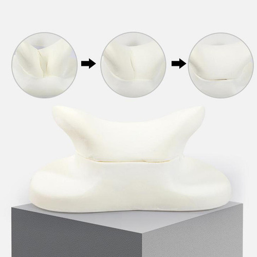 Almohada De Siesta Almohada De Cuello Trasero Azul Oscuro
