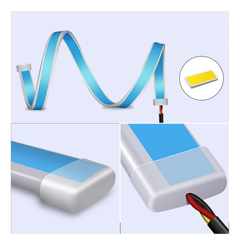 Tira De Luces Led Flexible Para Coche De 30 Cm, Secuencial,