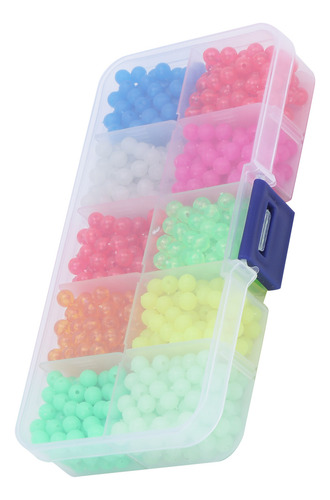 Luminous Block Beads 1000 Unidades/feijão Colorido Com Rolha