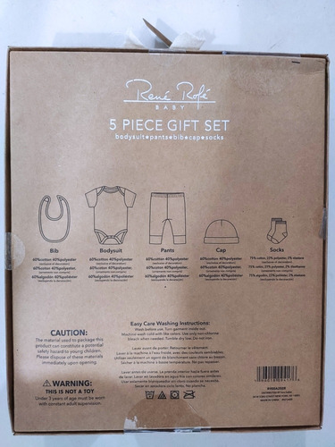 Set De Regalo Para Bebe De 0 A 6 Meses 5 Piezas
