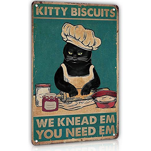 Decoración De Gato Negro Decoración De Cocina Vintage Krlzt