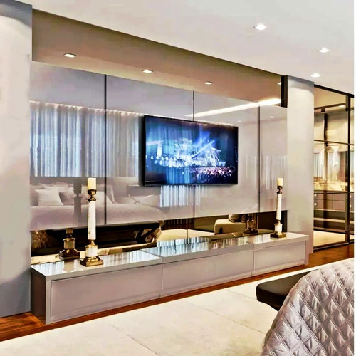 Imagem 2 de 10 de Home Rack E Painel Em Laca Brilho, Rack Em Laca Para Tv